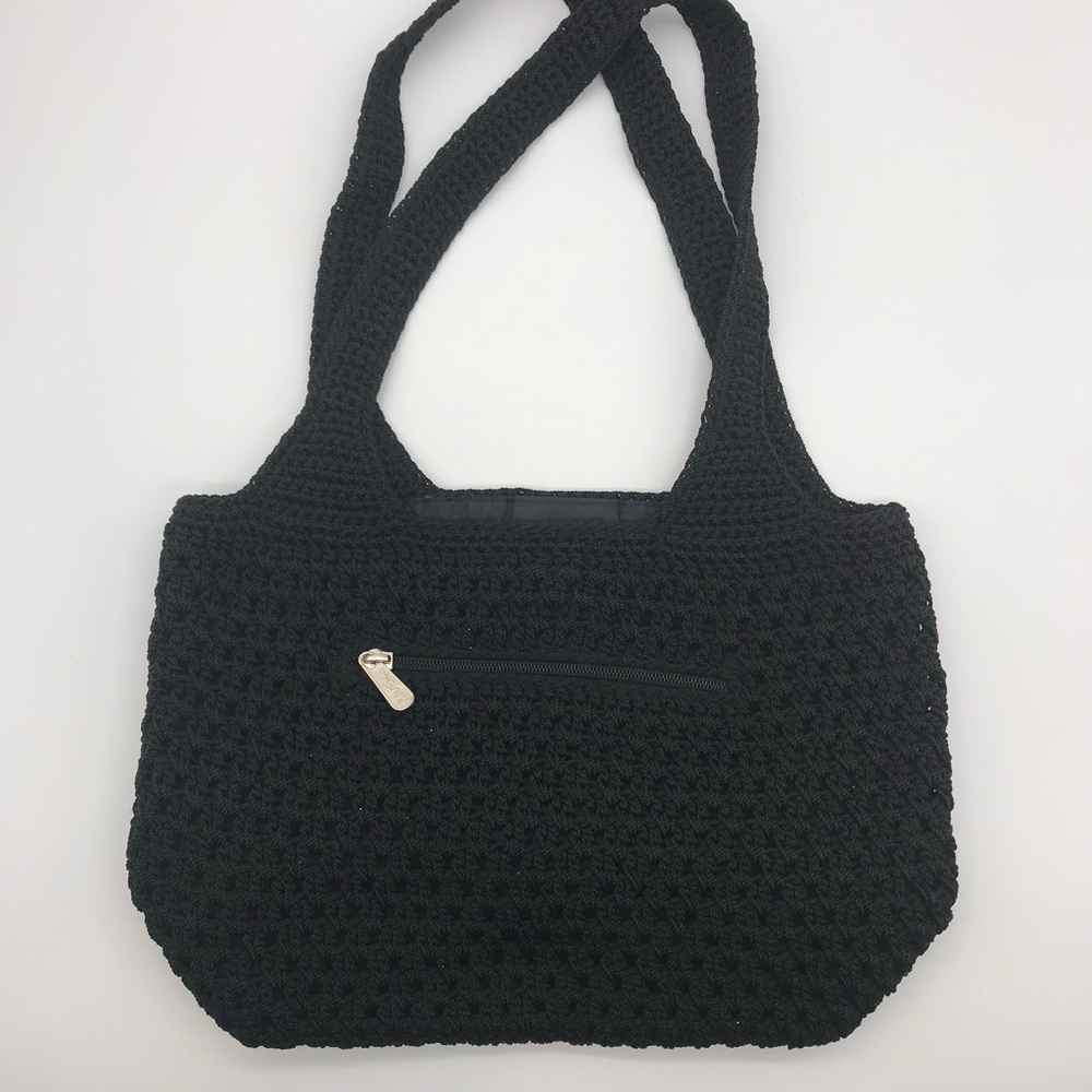 The Sak Black Purse Shoulder bag Snap Closure